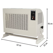 9000W Krem Trifaze Elektrikli Fanlı Isıtıcı