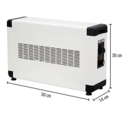 2000W Monofaze Elektrikli Fanlı Isıtıcı