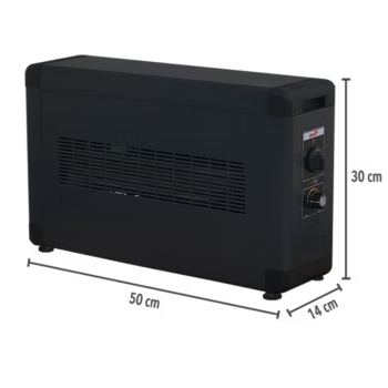 2000W Monofaze Elektrikli Fanlı Isıtıcı