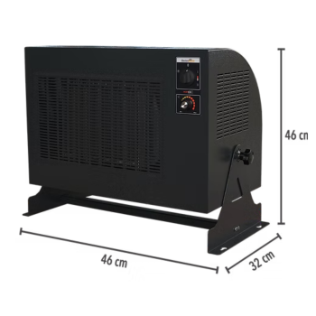 9000W Füme Trifaze Elektrikli Fanlı Isıtıcı